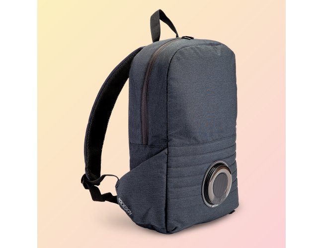 Mochila para notebook com caixa de som