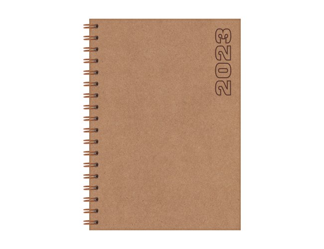 Agenda Diria Wire-o Capa Kraft Lisos