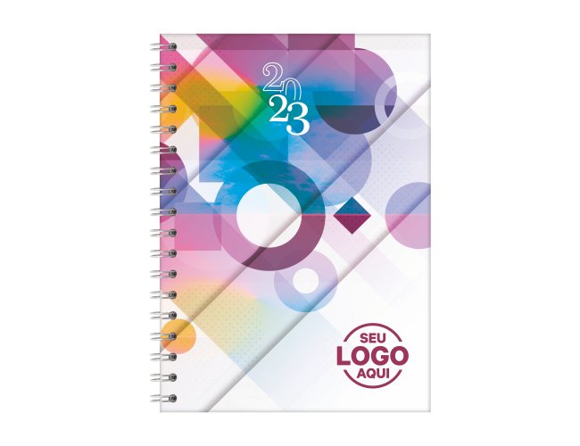 Agenda Semanal Wire-o Capa Aquarela