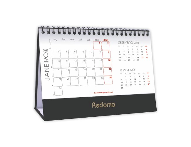 Calendrio Classic Black & Gold