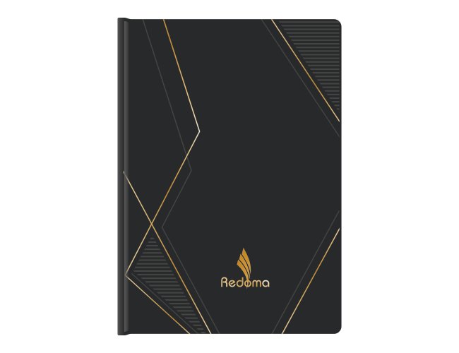 Notebook Lombada Black & Gold