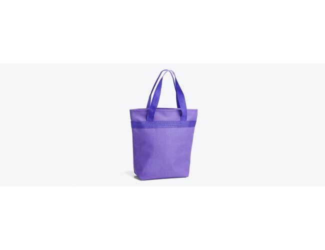 SACOLA COM BOLSO EXTERNO EM NYLON 600 - ROXO - 5L