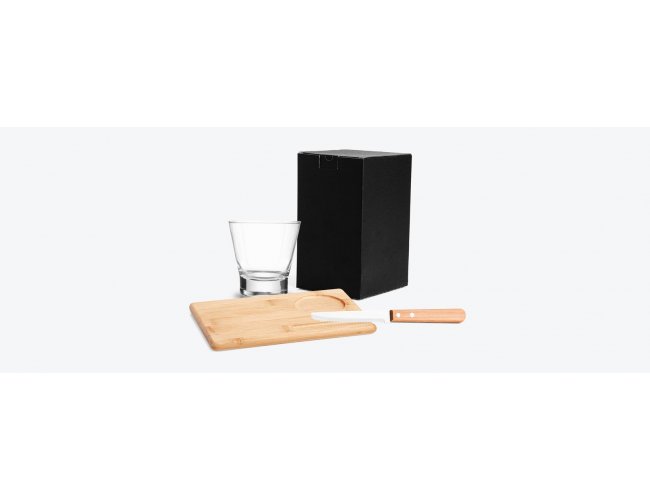 KIT PARA CAIPIRINHA EM BAMBU - 0,35 L - 3 PS