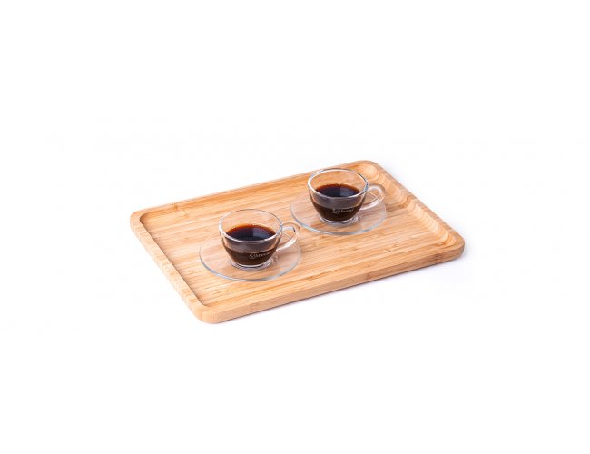 BANDEJA EM BAMBU PARA SERVIR - 32X22CM