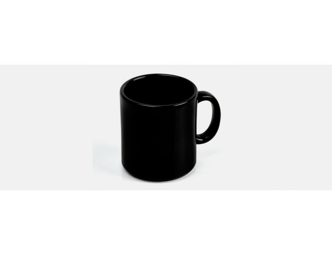 CANECA EM CERMICA PRETA - 270ML