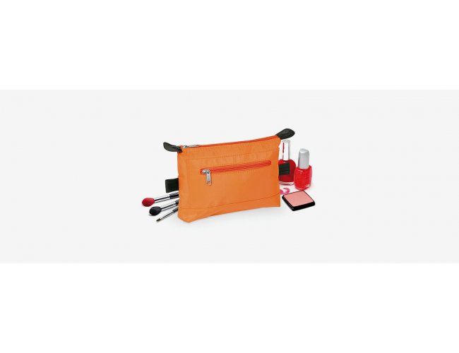 NECESSAIRE EM MICROFIBRA - LARANJA - 1,4L