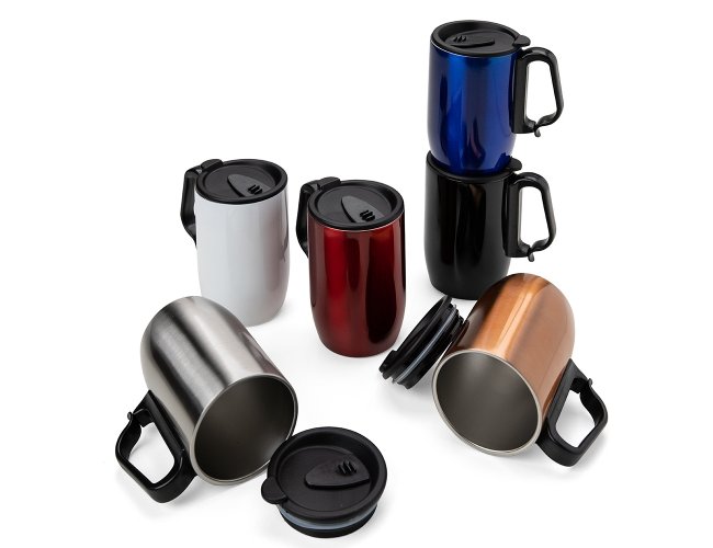 Caneca Inox Parede Dupla 400 ml