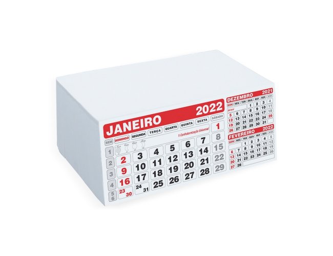 Folhinha Calendrio 2022