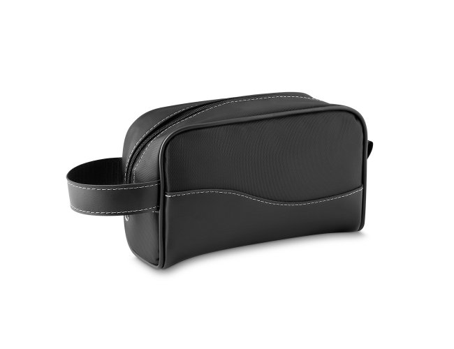 Necessaire de Couro Sinttico e Nylon