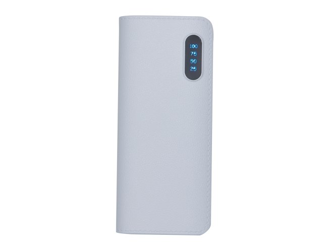 Power Bank Plstico com Indicador Digital e Lanterna