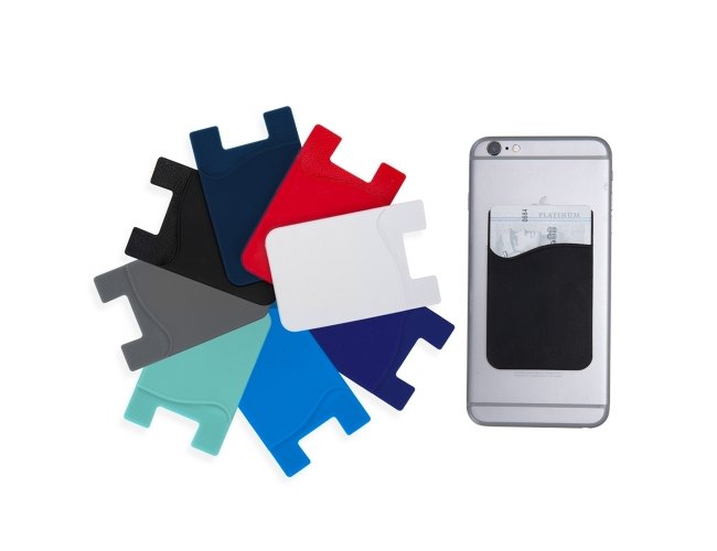 Adesivo Porta Carto de Silicone para Celular