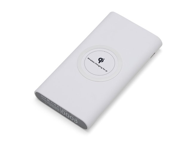 Power Bank 8000mAh com Carregamento via Induo ou via Cabo